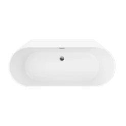 GoodHome Nakina Fibreglass-reinforced Acrylic Left Or Right-handed D-shaped White Double Ended 0 Tap Hole Bath (L)1600mm (W)750mm 8 GoodHome Nakina Fibreglass-reinforced Acrylic Left Or Right-handed D-shaped White Double Ended 0 Tap Hole Bath (L)1600mm (W)750mm -Crystal Bathware goodhome nakina fibreglass reinforced acrylic left or right handed d shaped white double ended 0 tap hole bath l 1600mm w 750mm5059340340043 02c