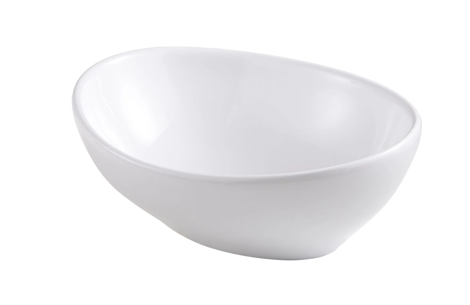 GoodHome Nessa White Oval Counter-mounted Counter Top Basin (W)40.5cm 5 GoodHome Nessa White Oval Counter-mounted Counter Top Basin (W)40.5cm - Image 3