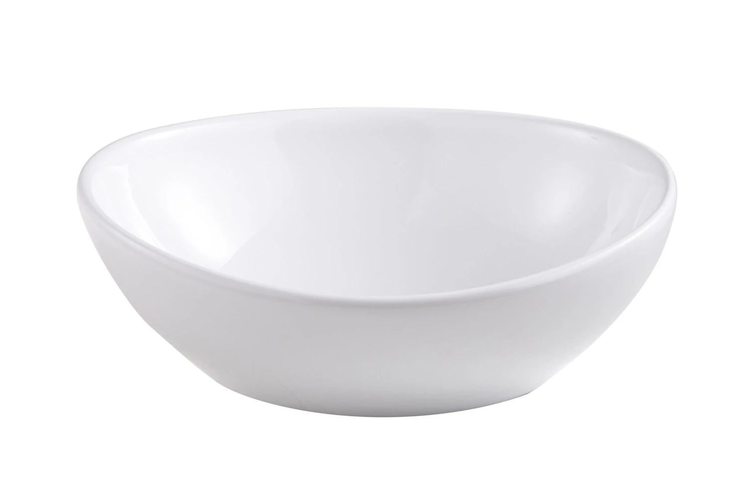 GoodHome Nessa White Oval Counter-mounted Counter Top Basin (W)40.5cm 3 GoodHome Nessa White Oval Counter-mounted Counter Top Basin (W)40.5cm