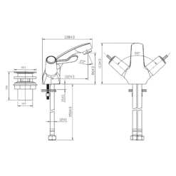 GoodHome Netley Basin Mono Mixer Tap 9 GoodHome Netley Basin Mono Mixer Tap -Crystal Bathware goodhome netley basin mono mixer tap5059340214474 01t bq