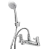 GoodHome Netley Bath Shower Mixer Tap -Crystal Bathware goodhome netley bath shower mixer tap3663602665113 01bq
