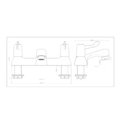 GoodHome Netley Traditional Bath Filler Tap 9 GoodHome Netley Traditional Bath Filler Tap -Crystal Bathware goodhome netley traditional bath filler tap3663602665571 01t bq