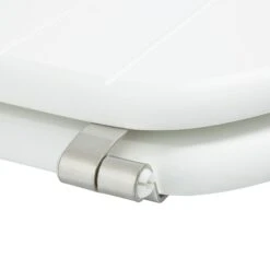 GoodHome Nicolina White Bottom Fix Standard Close Toilet Seat -Crystal Bathware goodhome nicolina white bottom fix standard close toilet seat3663602904403 05bq