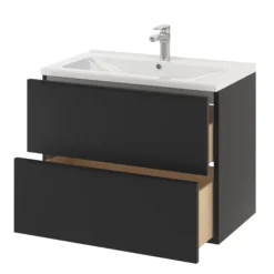 GoodHome Nira White Vanity Basin (W)80.4cm 32 GoodHome Nira White Vanity Basin (W)80.4cm -Crystal Bathware goodhome nira white vanity basin w 80 4cm5059340393193 23c