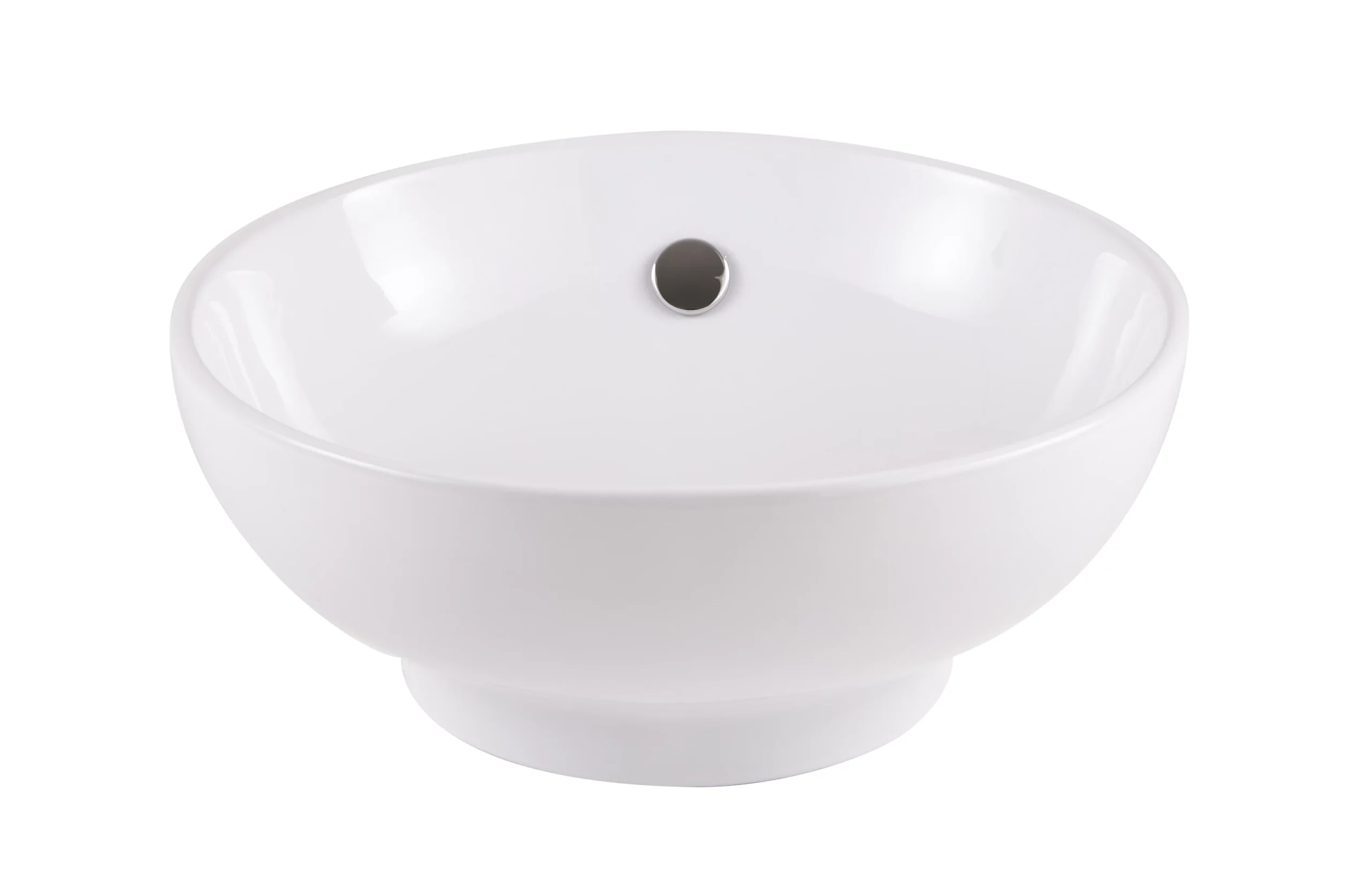 GoodHome Nura White Round Counter-mounted Counter Top Basin 4 GoodHome Nura White Round Counter-mounted Counter Top Basin - Image 2