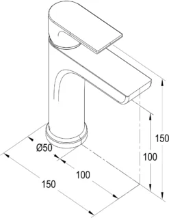 GoodHome Osani Basin Mono Mixer Tap 8 GoodHome Osani Basin Mono Mixer Tap -Crystal Bathware goodhome osani basin mono mixer tap5059340214535 01t bq