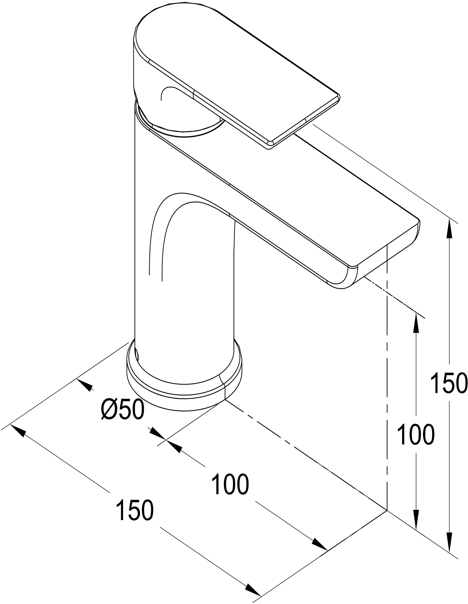GoodHome Osani Basin Mono Mixer Tap 5 GoodHome Osani Basin Mono Mixer Tap - Image 3