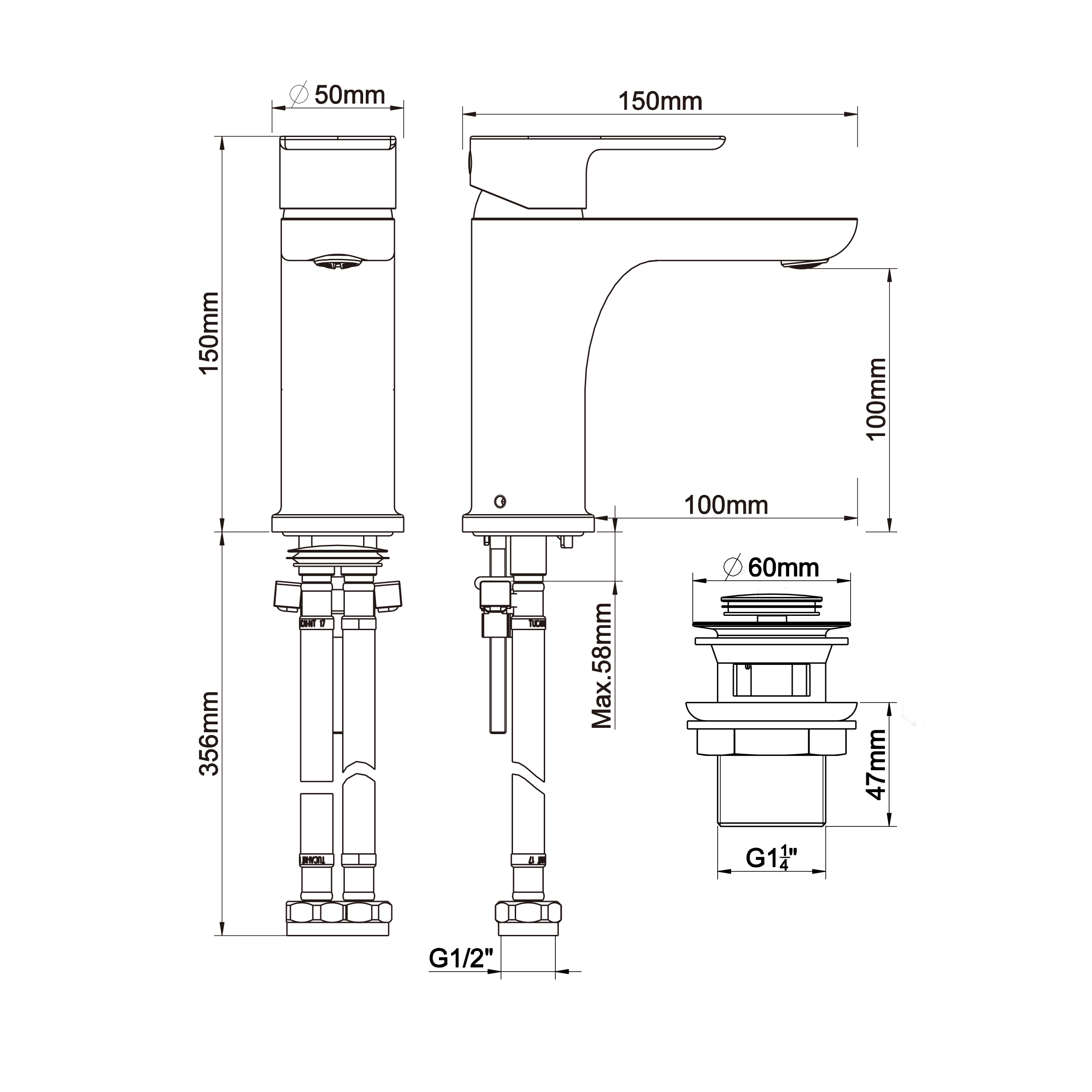 GoodHome Osani Basin Mono Mixer Tap 6 GoodHome Osani Basin Mono Mixer Tap - Image 4