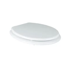 GoodHome Palmi White Round Standard Close Toilet Seat -Crystal Bathware goodhome palmi white round standard close toilet seat3663602960980 02bq