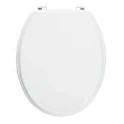 GoodHome Palmi White Round Standard Close Toilet Seat -Crystal Bathware goodhome palmi white round standard close toilet seat3663602960980 02c bq