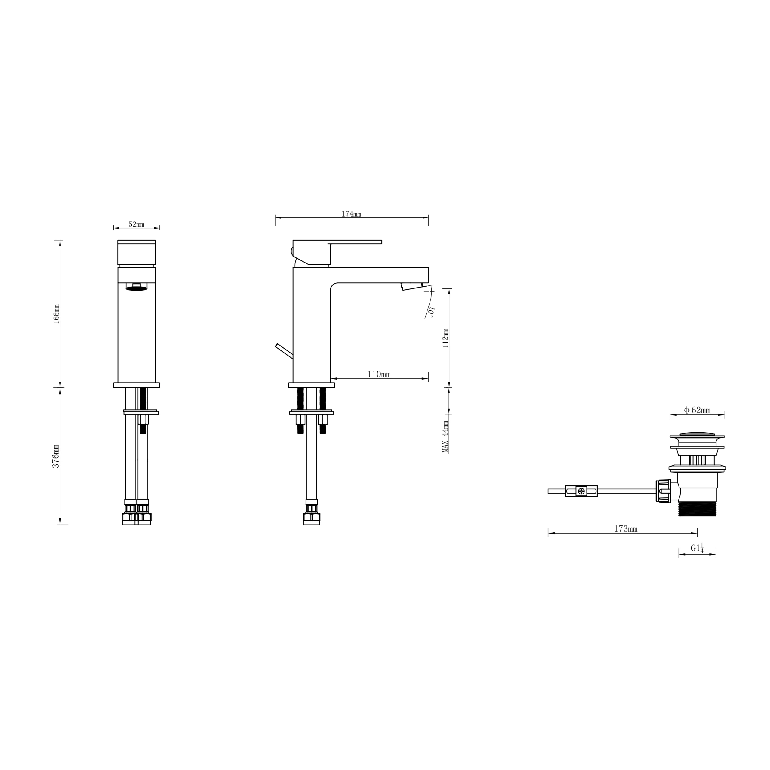 GoodHome Pazar Basin Mono Mixer Tap 9 GoodHome Pazar Basin Mono Mixer Tap - Image 7