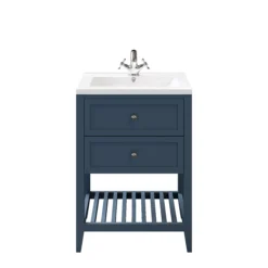 GoodHome Perma Satin Blue Bathroom Vanity Unit (H)80.6cm (W)60cm -Crystal Bathware goodhome perma satin blue bathroom vanity unit h 80 6cm w 60cm5059340018645 24c