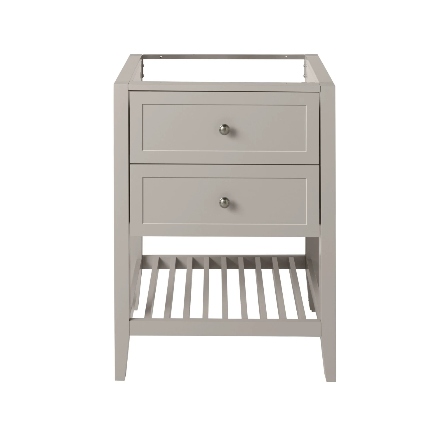 GoodHome Perma Satin Grey Bathroom Vanity Unit (H)80.6cm (W)60cm 4 GoodHome Perma Satin Grey Bathroom Vanity Unit (H)80.6cm (W)60cm - Image 2