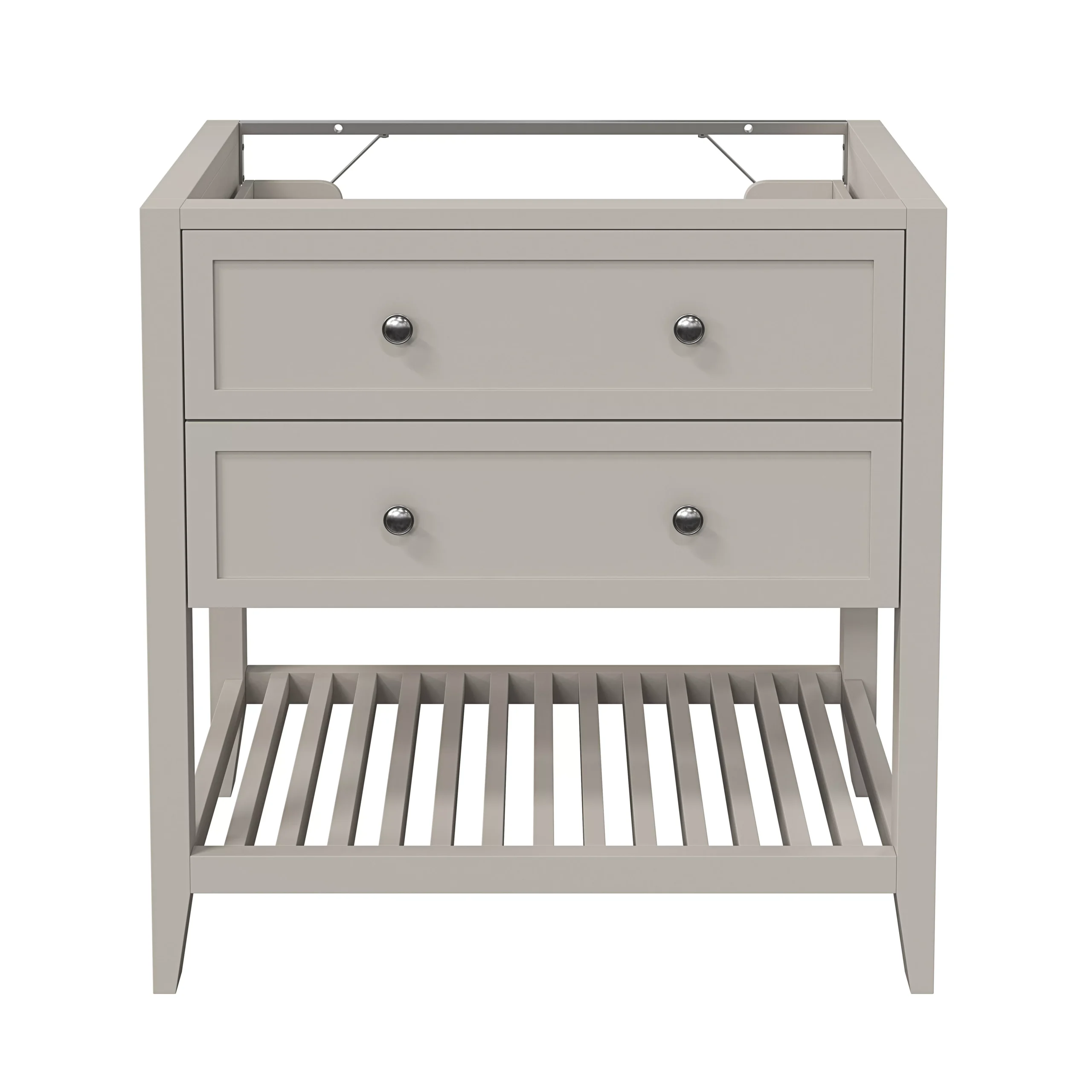 GoodHome Perma Satin Grey Bathroom Vanity Unit (H)80.6cm (W)80cm 5 GoodHome Perma Satin Grey Bathroom Vanity Unit (H)80.6cm (W)80cm - Image 3