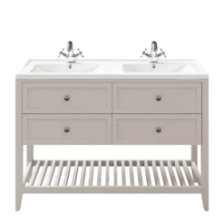 GoodHome Perma Satin Grey Vanity Unit (H)80.6cm (W)120cm -Crystal Bathware goodhome perma satin grey vanity unit h 80 6cm w 120cm5059340018225 21c