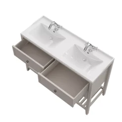 GoodHome Perma Satin Grey Vanity Unit (H)80.6cm (W)120cm -Crystal Bathware goodhome perma satin grey vanity unit h 80 6cm w 120cm5059340018225 36c