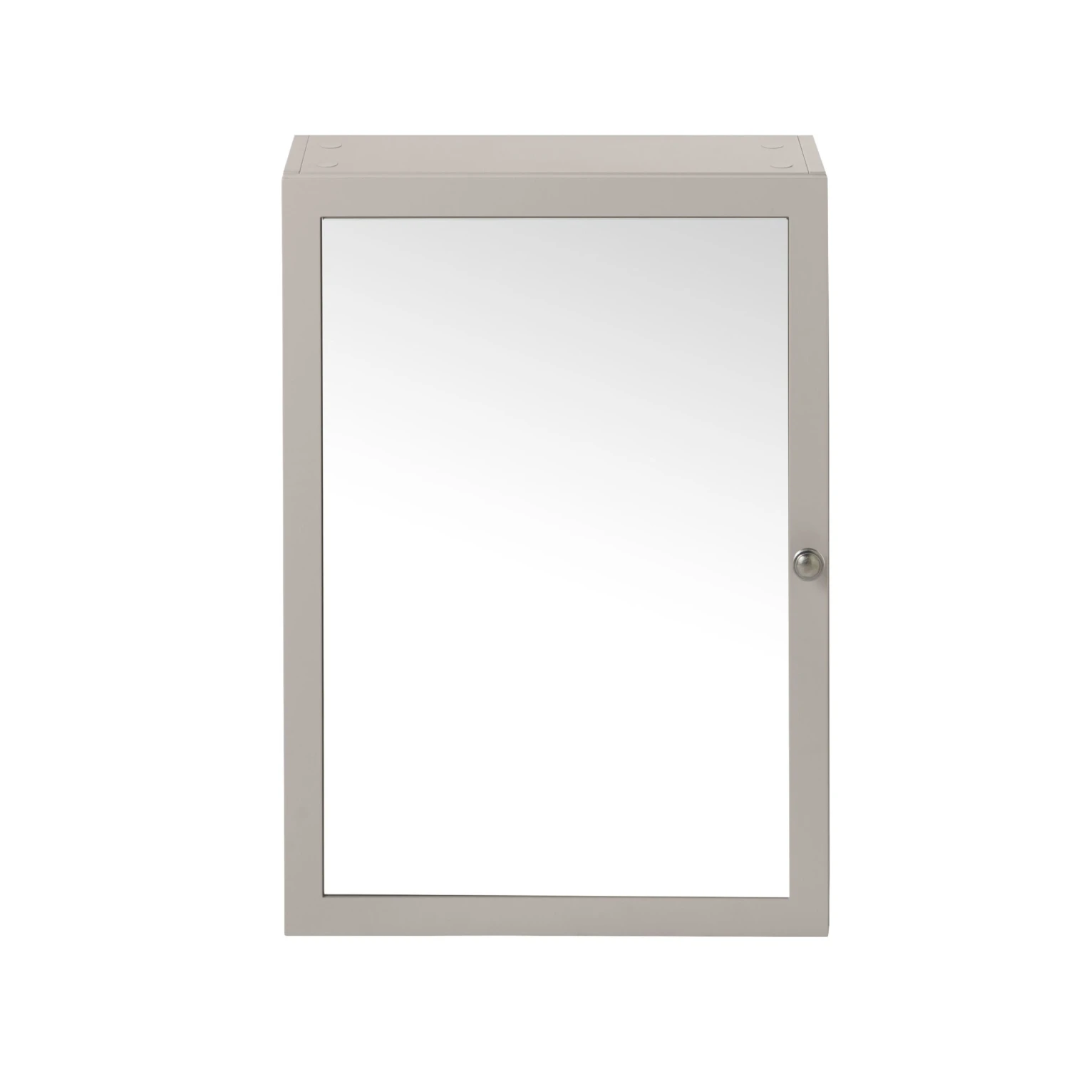GoodHome Perma Satin Grey Wall-mounted Single Bathroom Cabinet With Mirrored Door (W)500mm (H)700mm 5 GoodHome Perma Satin Grey Wall-mounted Single Bathroom Cabinet With Mirrored Door (W)500mm (H)700mm - Image 3