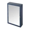 GoodHome Perma Satin Navy Wall-mounted Single Bathroom Cabinet With Mirrored Door (W)500mm (H)700mm -Crystal Bathware goodhome perma satin navy wall mounted single bathroom cabinet with mirrored door w 500mm h 700mm5059340018690 01c