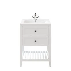 GoodHome Perma Satin White Bathroom Vanity Unit (H)80.6cm (W)60cm -Crystal Bathware goodhome perma satin white bathroom vanity unit h 80 6cm w 60cm5059340018096 24c