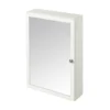 GoodHome Perma Satin White Non Illuminated Wall-mounted Mirrored Door Bathroom Cabinet (W)500mm (H)700mm -Crystal Bathware goodhome perma satin white non illuminated wall mounted mirrored door bathroom cabinet w 500mm h 700mm5059340018140 01c