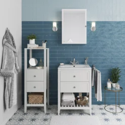 GoodHome Perma Satin White Vanity Unit (H)80.6cm (W)60cm -Crystal Bathware goodhome perma satin white vanity unit h 80 6cm w 60cm5059340018096 01i