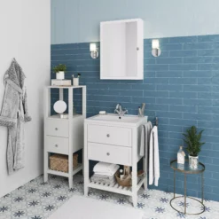 GoodHome Perma Satin White Vanity Unit (H)80.6cm (W)60cm -Crystal Bathware goodhome perma satin white vanity unit h 80 6cm w 60cm5059340018096 02i