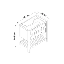 GoodHome Perma Satin White Vanity Unit (H)80.6cm (W)80cm -Crystal Bathware goodhome perma satin white vanity unit h 80 6cm w 80cm5059340018102 01t