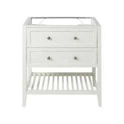 GoodHome Perma Satin White Vanity Unit (H)80.6cm (W)80cm -Crystal Bathware goodhome perma satin white vanity unit h 80 6cm w 80cm5059340018102 02c