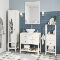 GoodHome Perma Satin White Vanity Unit (H)80.6cm (W)80cm -Crystal Bathware goodhome perma satin white vanity unit h 80 6cm w 80cm5059340018102 04i