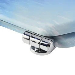 GoodHome Pilica Blue Bottom Fix Soft Close Toilet Seat -Crystal Bathware goodhome pilica blue bottom fix soft close toilet seat5059340081243 36c