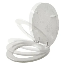 GoodHome Pilica Grey Bottom Fix Soft Close Toilet Seat -Crystal Bathware goodhome pilica grey bottom fix soft close toilet seat5059340130309 37c