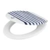 GoodHome Pilica White & Blue Bottom Fix Soft Close Toilet Seat 2 GoodHome Pilica White & Blue Bottom Fix Soft Close Toilet Seat -Crystal Bathware goodhome pilica white blue bottom fix soft close toilet seat5059340081212 01c