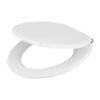 GoodHome Pilica White Bottom Fix Soft Close Toilet Seat