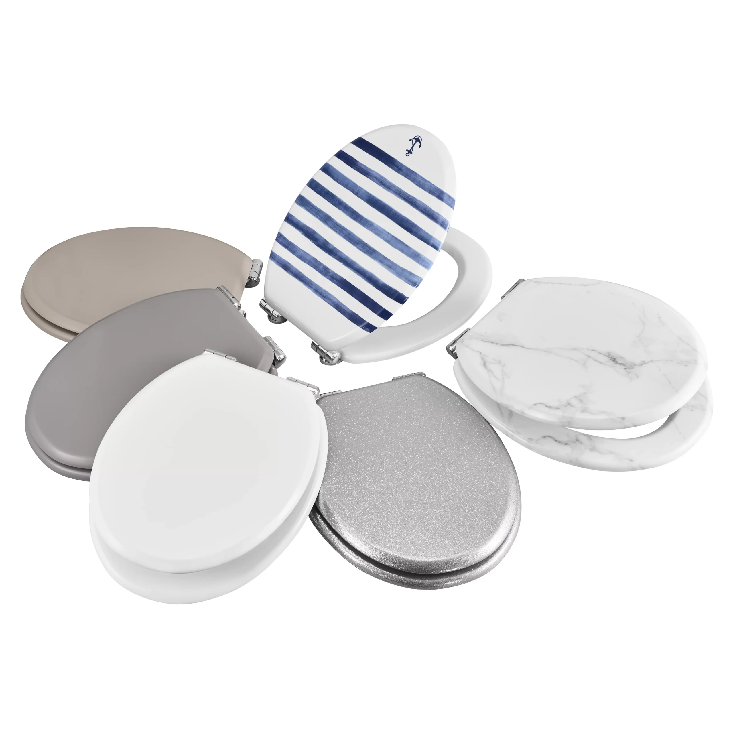 GoodHome Pilica White Bottom Fix Soft Close Toilet Seat 8 GoodHome Pilica White Bottom Fix Soft Close Toilet Seat - Image 6