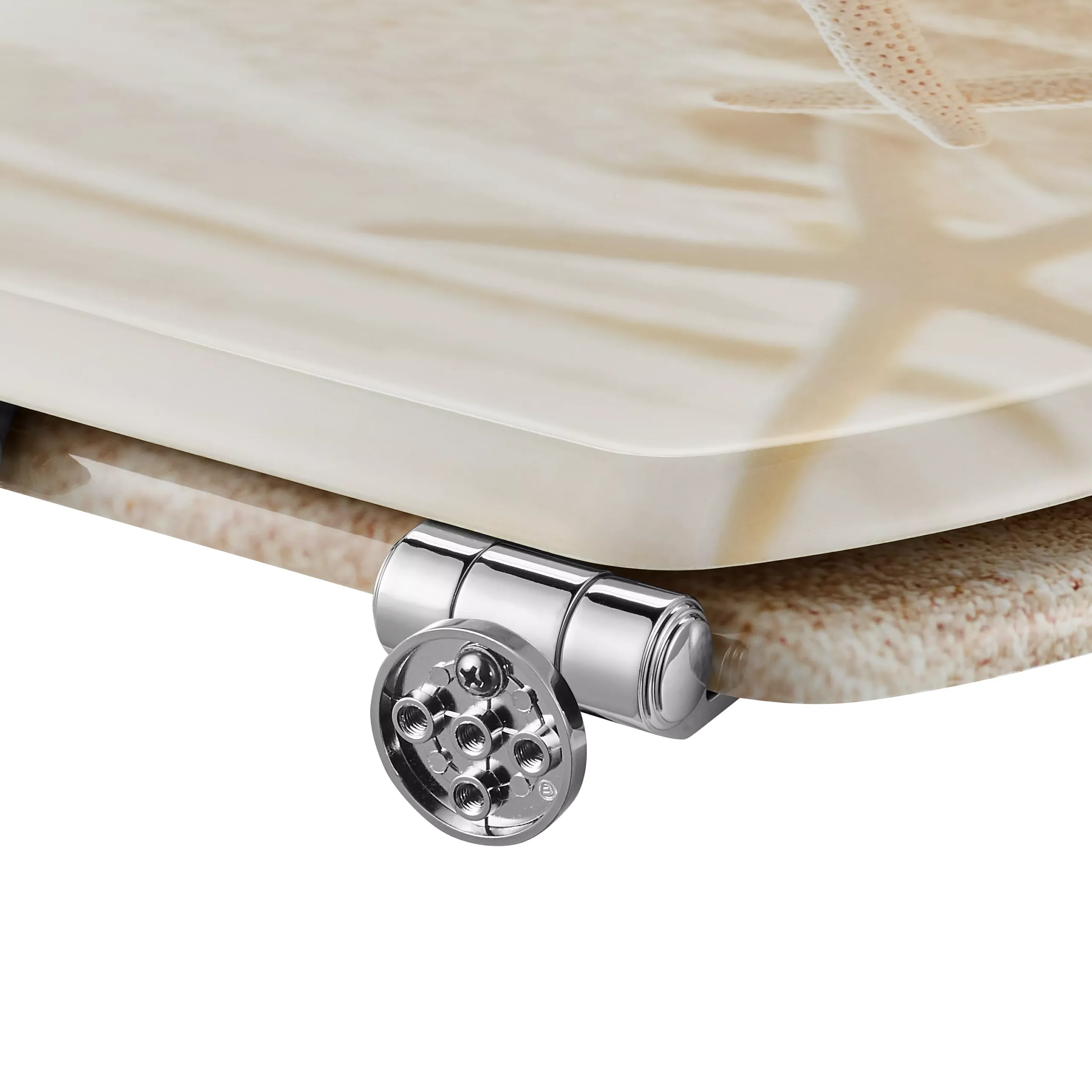 GoodHome Pilica Yellow Bottom Fix Soft Close Toilet Seat 6 GoodHome Pilica Yellow Bottom Fix Soft Close Toilet Seat - Image 4