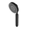GoodHome Selenga Black Matt 5-spray Pattern Shower Head, 265mm -Crystal Bathware goodhome selenga black matt 5 spray pattern shower head 265mm5059340162317 01c