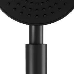 GoodHome Selenga Black Matt 5-spray Pattern Shower Head, 265mm -Crystal Bathware goodhome selenga black matt 5 spray pattern shower head 265mm5059340162317 36c