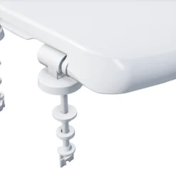 GoodHome Surano White Bottom Fix Soft Close Toilet Seat 11 GoodHome Surano White Bottom Fix Soft Close Toilet Seat -Crystal Bathware goodhome surano white bottom fix soft close toilet seat3663602775751 04bq