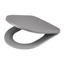 GoodHome Tanaro Grey Top Fix Soft Close Toilet Seat