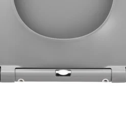 GoodHome Tanaro Grey Top Fix Soft Close Toilet Seat -Crystal Bathware goodhome tanaro grey top fix soft close toilet seat5059340081533 39c