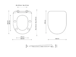 GoodHome Tanaro White D-shaped Soft Close Toilet Seat -Crystal Bathware goodhome tanaro white d shaped soft close toilet seat5059340081526 01t