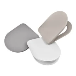 GoodHome Tanaro White D-shaped Soft Close Toilet Seat -Crystal Bathware goodhome tanaro white d shaped soft close toilet seat5059340081526 09c