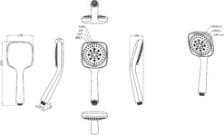 GoodHome Teesta 3-spray Pattern Chrome Effect Shower Head -Crystal Bathware goodhome teesta 3 spray pattern chrome effect shower head3663602299172 01t