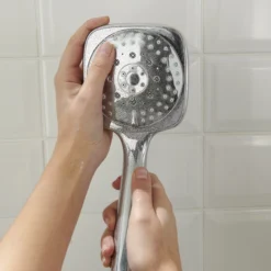 GoodHome Teesta 3-spray Pattern Chrome Effect Shower Head -Crystal Bathware goodhome teesta 3 spray pattern chrome effect shower head3663602299172 38i