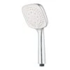 GoodHome Teesta 3-spray Pattern White Chrome Effect Shower Head -Crystal Bathware goodhome teesta 3 spray pattern white chrome effect shower head3663602299608 01c