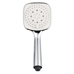 GoodHome Teesta 3-spray Pattern White Chrome Effect Shower Head -Crystal Bathware goodhome teesta 3 spray pattern white chrome effect shower head3663602299608 02c