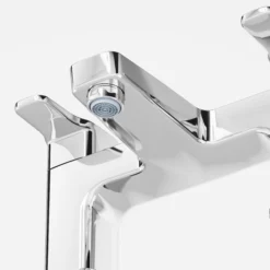 GoodHome Teesta Chrome Effect Deck-mounted Manual Single Bath Filler Tap -Crystal Bathware goodhome teesta chrome effect deck mounted manual single bath filler tap3663602300960 36c