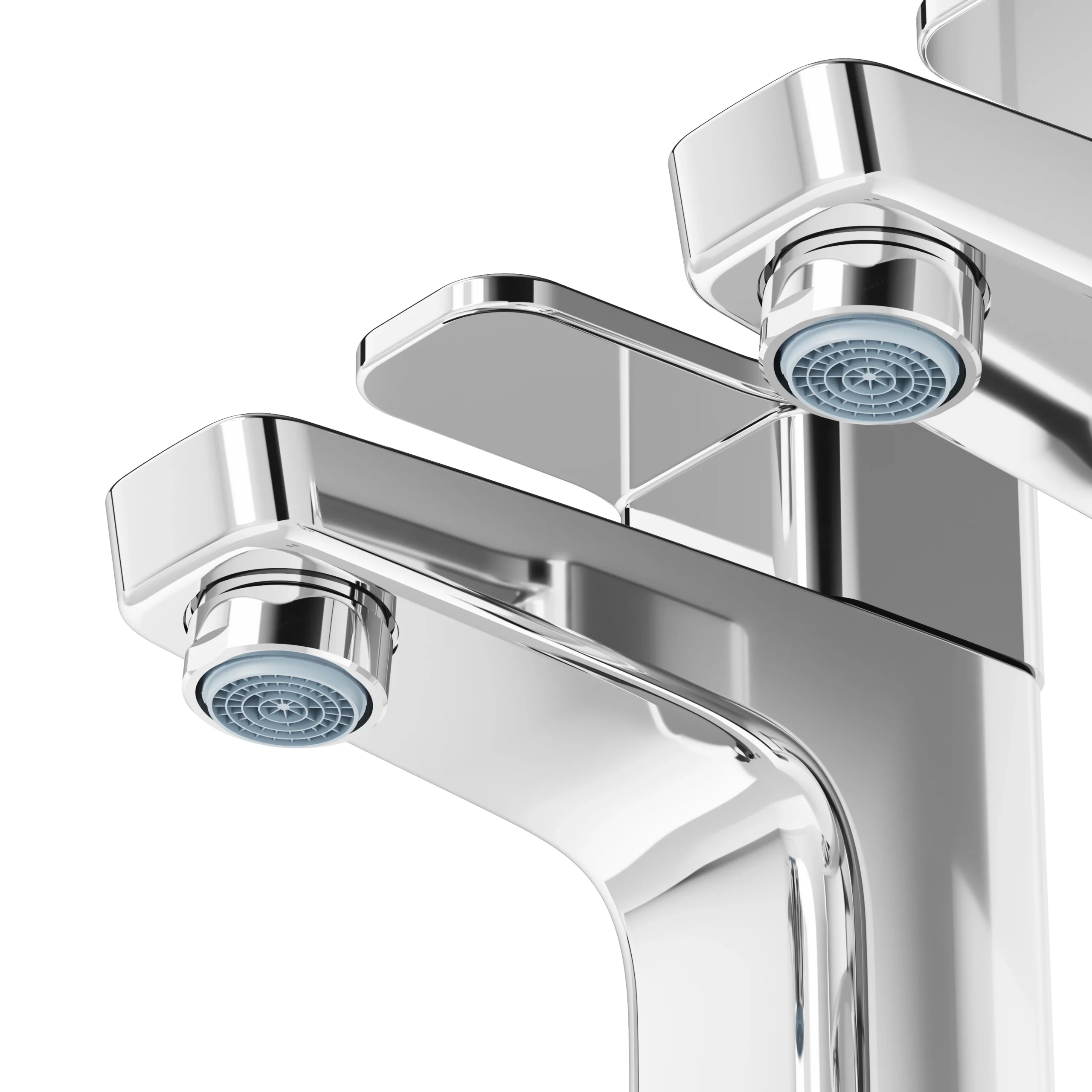 GoodHome Teesta Chrome Effect New Century Basin Pillar Tap 6 GoodHome Teesta Chrome Effect New Century Basin Pillar Tap - Image 4
