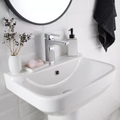 GoodHome Teesta Full Pedestal Basin -Crystal Bathware goodhome teesta full pedestal basin3663602301202 41i