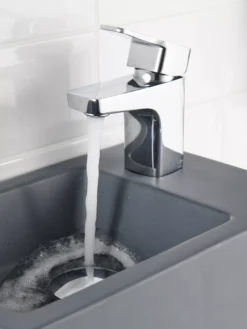 GoodHome Teesta Small Square Deck-mounted Manual Basin Mono Mixer Tap 19 GoodHome Teesta Small Square Deck-mounted Manual Basin Mono Mixer Tap -Crystal Bathware goodhome teesta small square deck mounted manual basin mono mixer tap3663602300366 22i